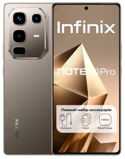 Смартфон Infinix Note 50 Pro 12/256Gb Titanum Grey (X6855)