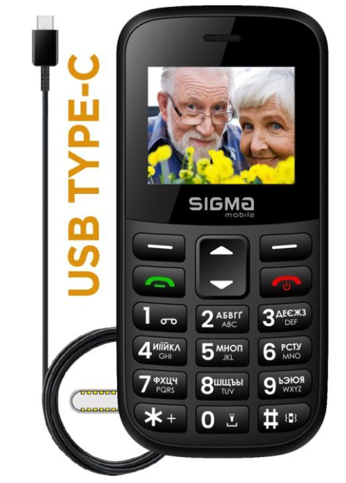 Мобільний телефон Sigma Comfort 50 EASY TYPE-C black фото №3