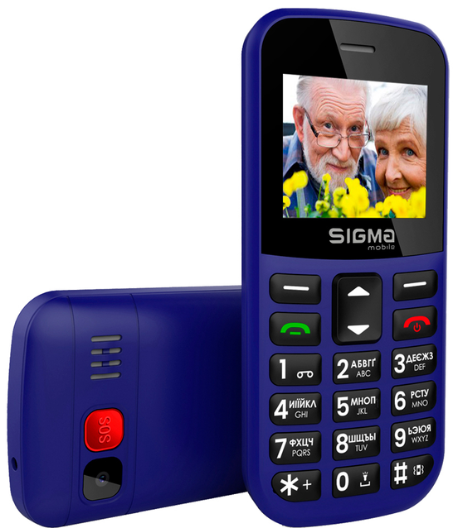Мобільний телефон Sigma Comfort 50 EASY TYPE-C blue фото №5