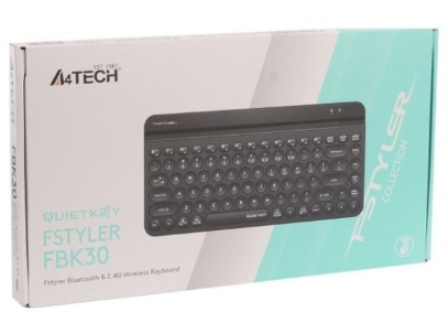 Клавіатура A4Tech FBK30 Wireless/Bluetooth Black фото №4