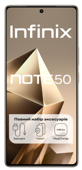 Смартфон Infinix Note 50 8/256Gb Titanum Grey (X6858) фото №2