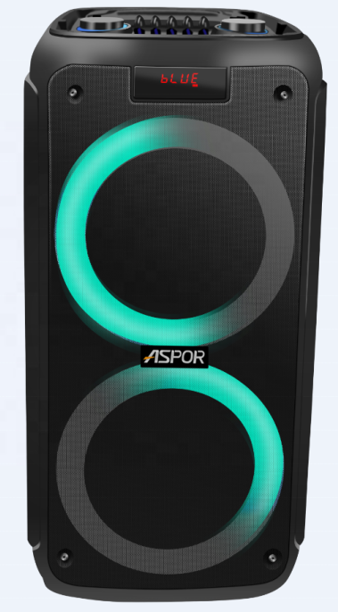 Портативна колонка Aspor A668 (with microphone) Black фото №3