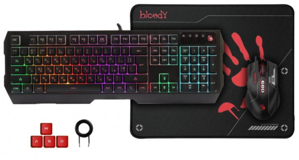 Клавиатура   мышка A4Tech B1700 Bloody (Black)