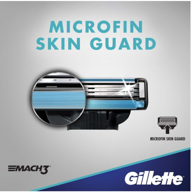 Бритва Gillette Mach3 с 2 сменными картриджами (7702018020706/7702018020676) фото №4