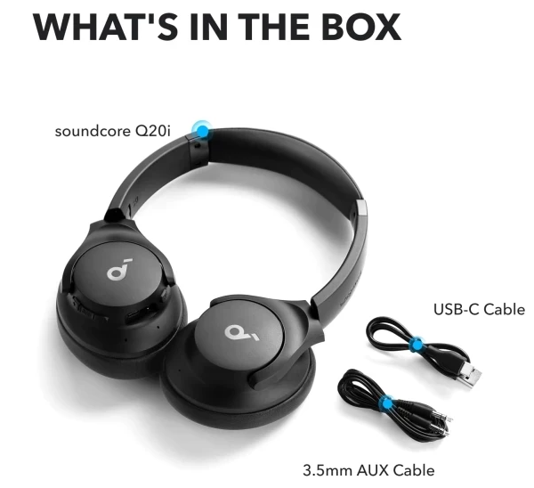 Навушники Anker SoundСore Q20i Black фото №5