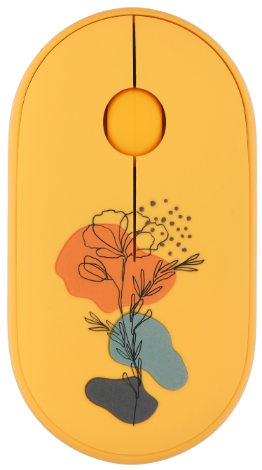 Компьютерная мыш 2E MF300 FLORA:POPPY Silent WL BT жовтий