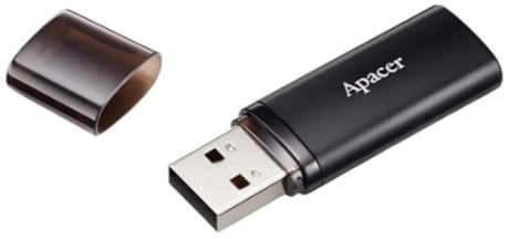 Флешка Apacer USB 3.2 AH25B 128GB Чорний фото №2