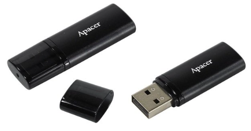 Уцінка * Флешка Apacer USB 3.2 AH25B 64GB Чорний фото №3