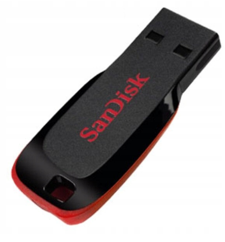 Флешка SanDisk USB 2.0 Type-A Cruzer Blade 32GB Чорний фото №2