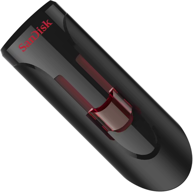 Флешка SanDisk USB 3.0 Type-A Cruzer Glide 32GB Чорний фото №2