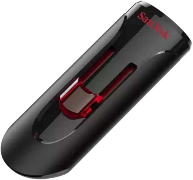 Флешка SanDisk USB 3.0 Type-A Cruzer Glide 32GB Чорний фото №3