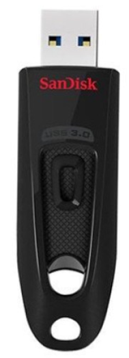 Флешка SanDisk USB 3.0 Type-A Ultra 64GB Чорний фото №2