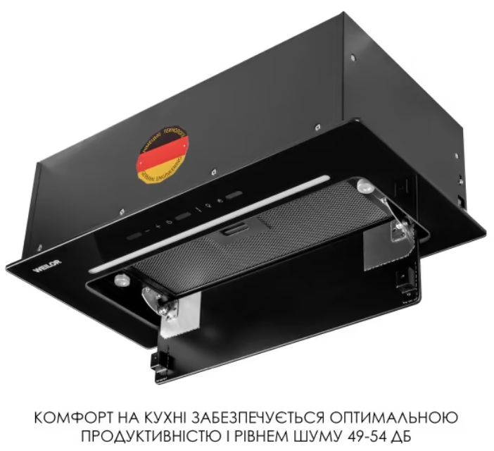 Вытяжка WEILOR LUMINA WBG 65 BLACK фото №7