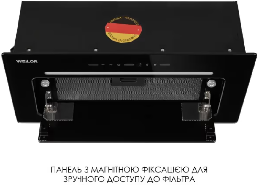 Вытяжка WEILOR LUMINA WBG 65 BLACK фото №9