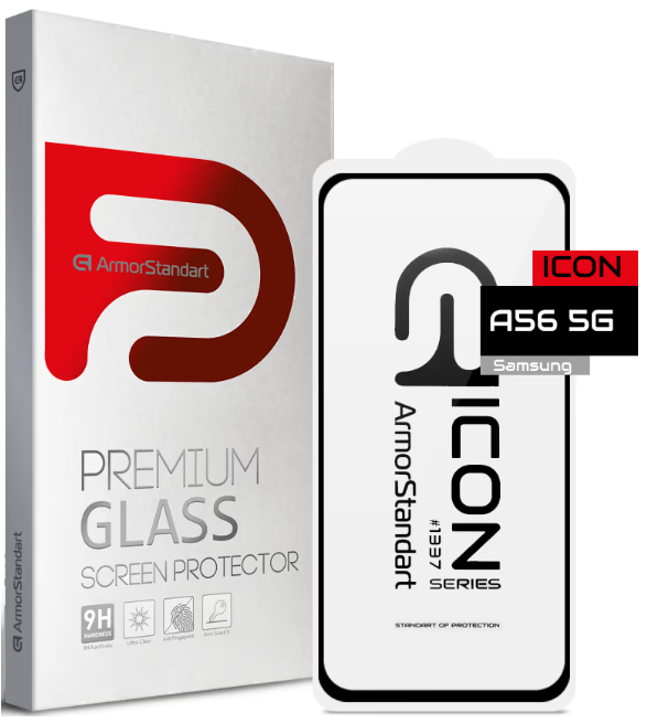 Захисне скло Armorstandart Icon для Samsung A56 5G Black (ARM82614)
