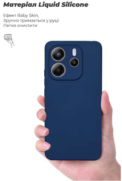 Чохол для телефона Armorstandart ICON для Xiaomi Redmi Note 14 4G Camera cover Dark Blue (ARM79816) фото №5