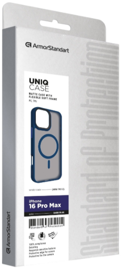 Чохол для телефона Armorstandart Uniq MagSafe для Apple iPhone 16 Pro Max Dark Blue (ARM79512) фото №3