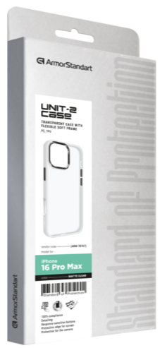Чохол для телефона Armorstandart UNIT2 для Apple iPhone 16 Pro Max Matte Clear (ARM78767) фото №2