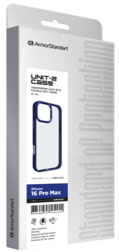 Чехол для телефона Armorstandart UNIT2 для Apple iPhone 16 Pro Max Dark Blue (ARM78763) фото №2