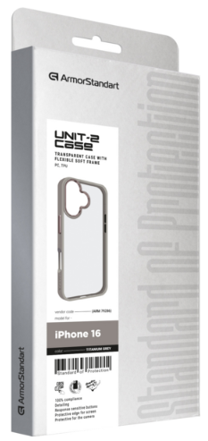 Чохол для телефона Armorstandart UNIT2 для Apple iPhone 16 Titanium Grey (ARM79286) фото №2