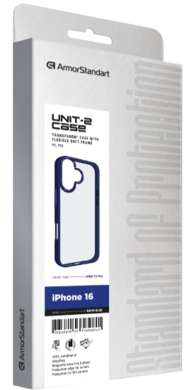 Чехол для телефона Armorstandart UNIT2 для Apple iPhone 16 Dark Blue (ARM78744) фото №2