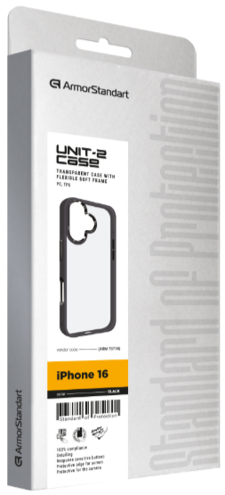 Чехол для телефона Armorstandart UNIT2 для Apple iPhone 16 Black (ARM78778) фото №2