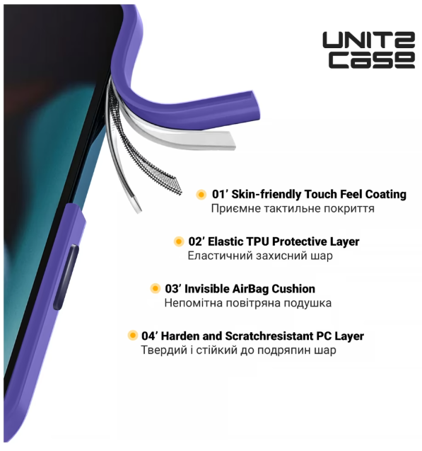 Чехол для телефона Armorstandart UNIT2 для Apple iPhone 13 Lavender (ARM75231) фото №3