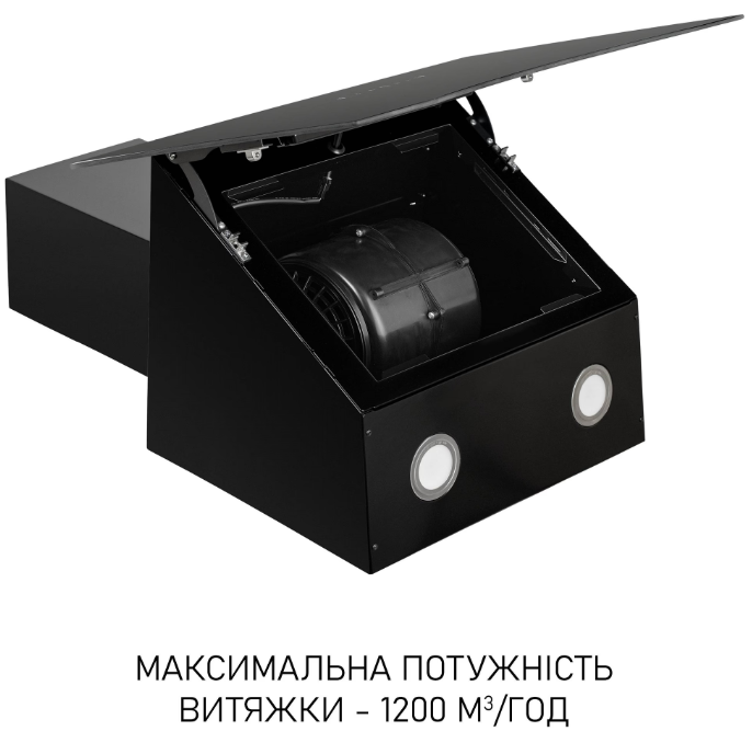 Витяжка Minola HVS 6812 BL 1200 LED фото №7