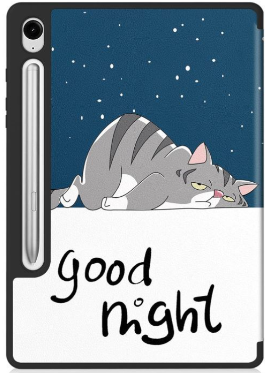 Чехол для планшета BeCover Flexible TPU Mate Samsung Tab S9 (SM-X710/SM-X716)/S9 FE (SM-X510/SM-X516B) 11.0" Good Night (712535) фото №2