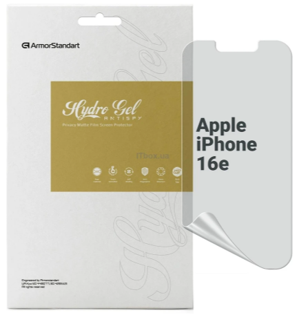 Защитное стекло Armorstandart Anti-spy для Apple iPhone 16e (ARM76269)