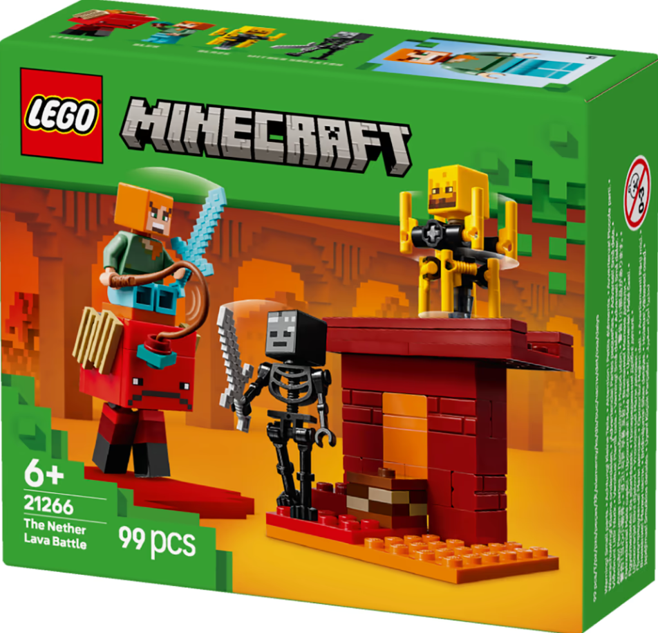 Конструктор Lego Minecraft Битва з лавою у Незері