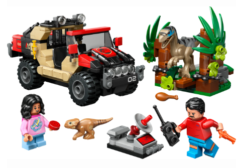 Конструктор Lego Jurassic World Втеча по бездоріжжю від раптора фото №2