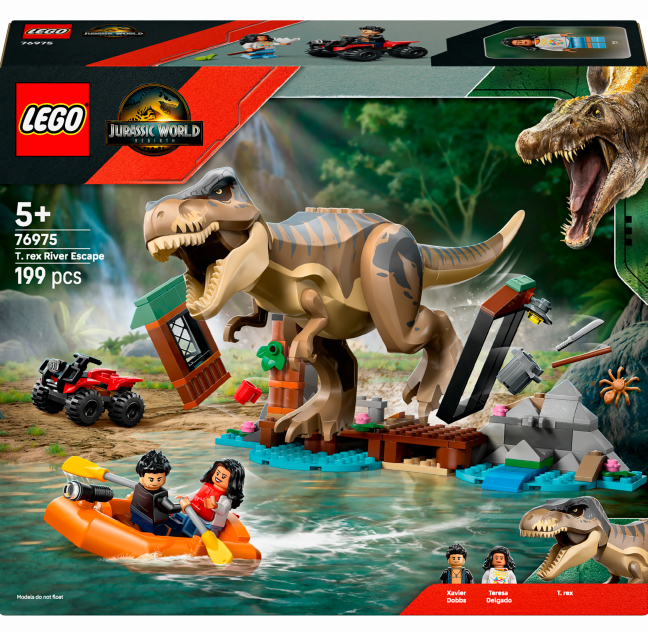 Конструктор Lego Jurassic World  Втеча річкою від тиранозавра