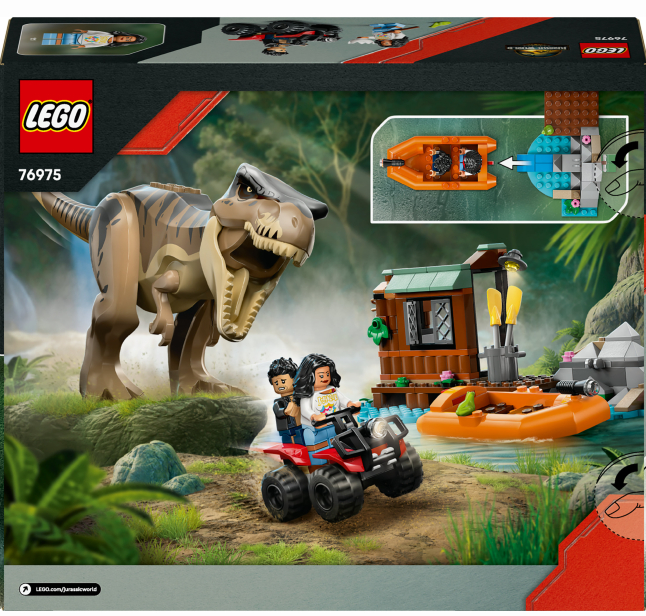 Конструктор Lego Jurassic World  Втеча річкою від тиранозавра фото №3