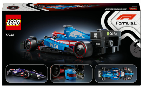 Конструктор Lego Speed Champions Автомобіль для перегонів F1® Visa Cash RB VCARB 01 фото №3