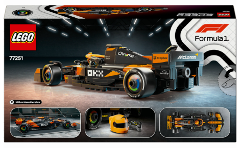 Конструктор Lego Speed Champions Автомобіль для перегонів McLaren F1® Team MCL38 фото №4