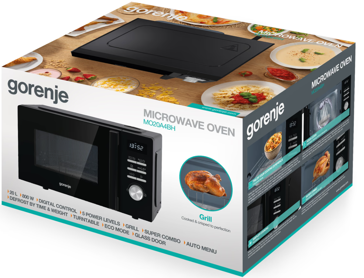 Мікрохвильова піч Gorenje MO20A4BH фото №8