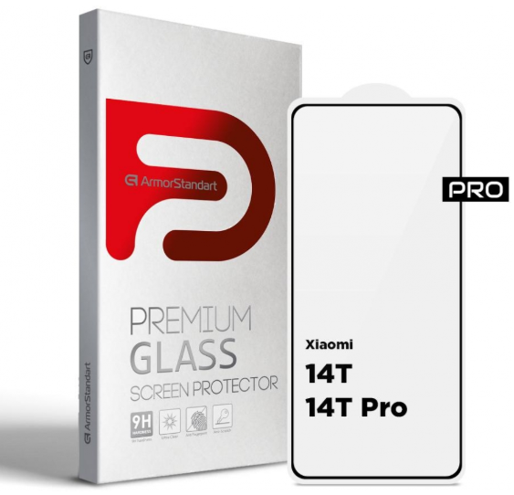 Защитное стекло Armorstandart Pro для Xiaomi 14T / 14T Pro Black (ARM79330)