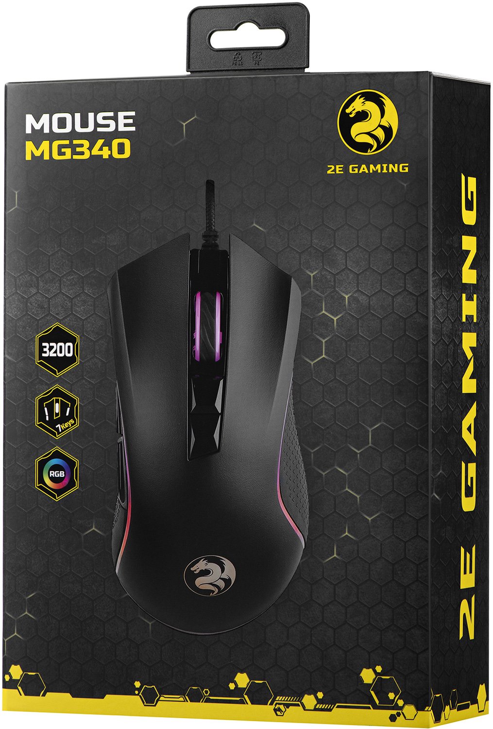 Комп'ютерна миша 2E GAMING MG340 WL, RGB USB (2E-MG340UB-WL) фото №5