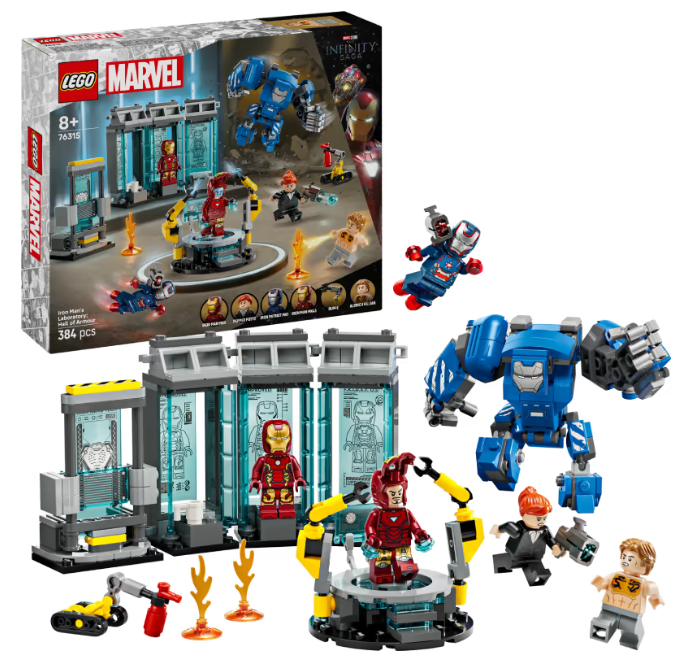Конструктор Lego Super Heroes Лабораторія Залізної Людини: зал обладунків