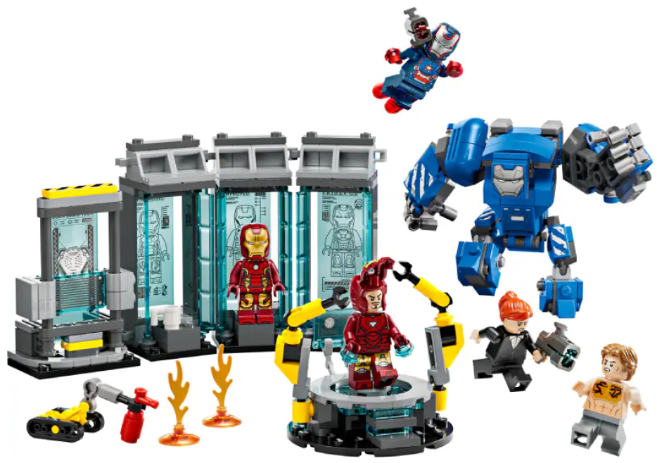 Конструктор Lego Super Heroes Лабораторія Залізної Людини: зал обладунків фото №3