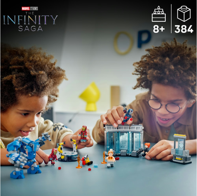 Конструктор Lego Super Heroes Лабораторія Залізної Людини: зал обладунків фото №4