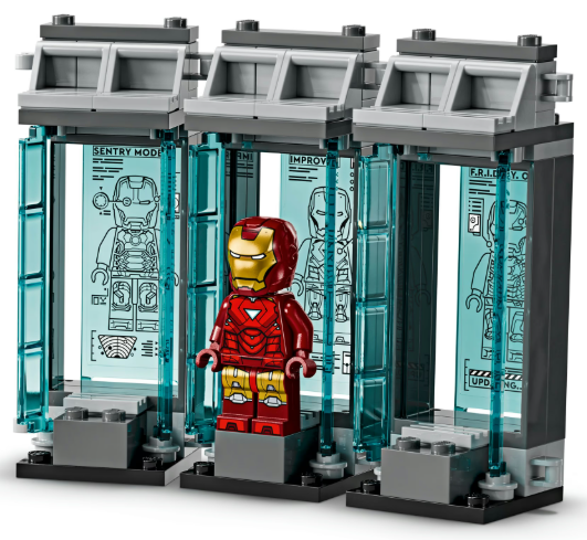 Конструктор Lego Super Heroes Лабораторія Залізної Людини: зал обладунків фото №5