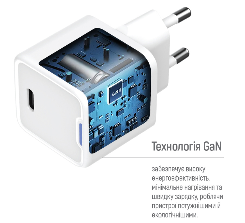 МЗП Colorway GaN Mini 25W PD Port PPS USB-C біле фото №9