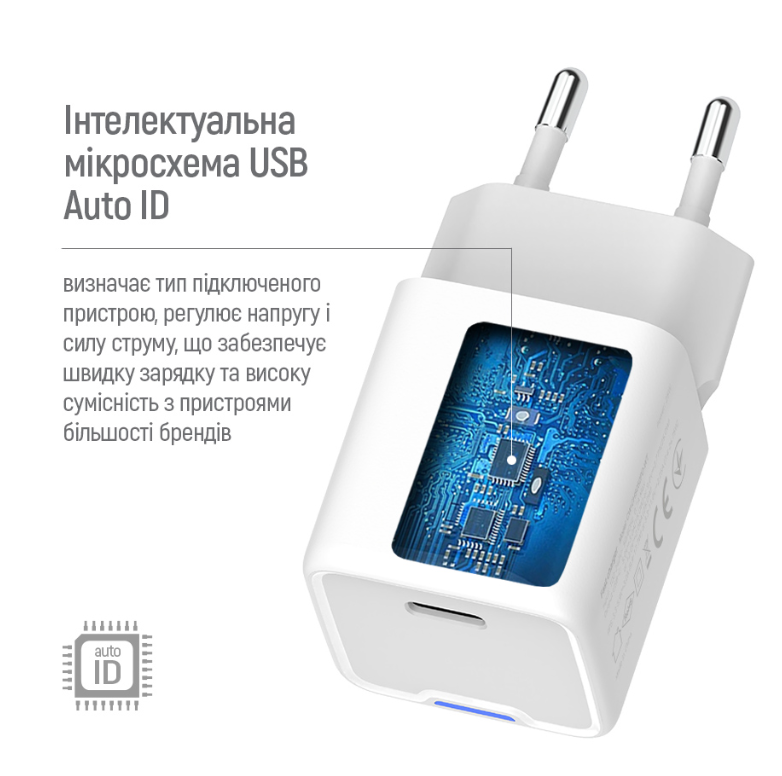 МЗП Colorway GaN Mini 25W PD Port PPS USB-C біле фото №11