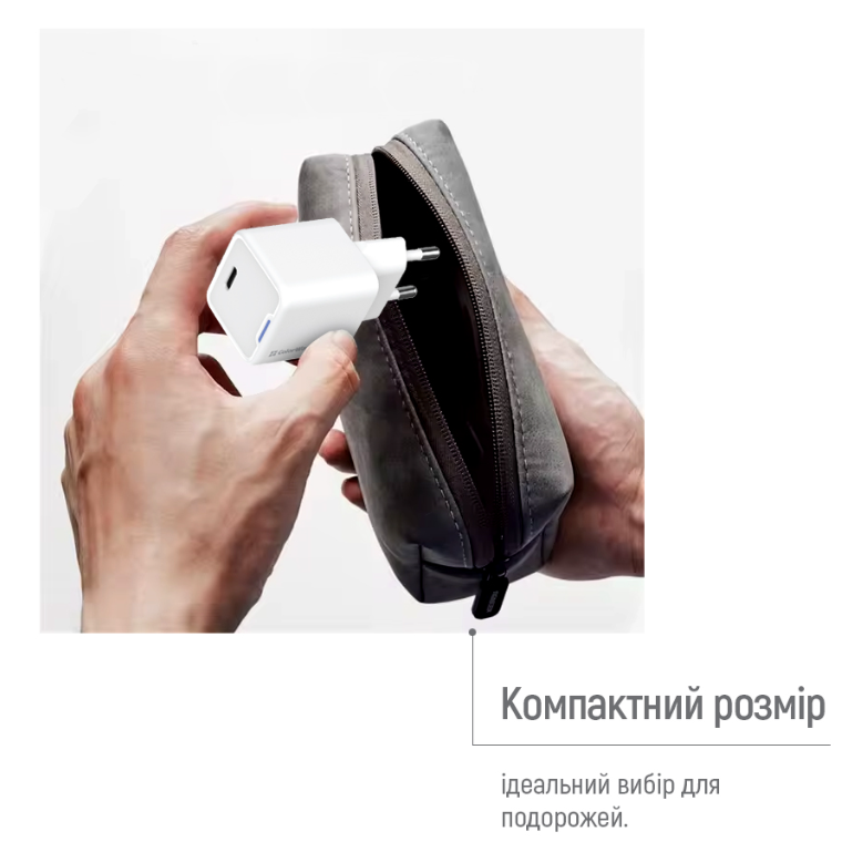 МЗП Colorway GaN Mini 25W PD Port PPS USB-C біле фото №12