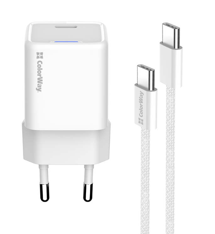 МЗП Colorway GaN Mini 25W PD Port PPS USB-C біле фото №7