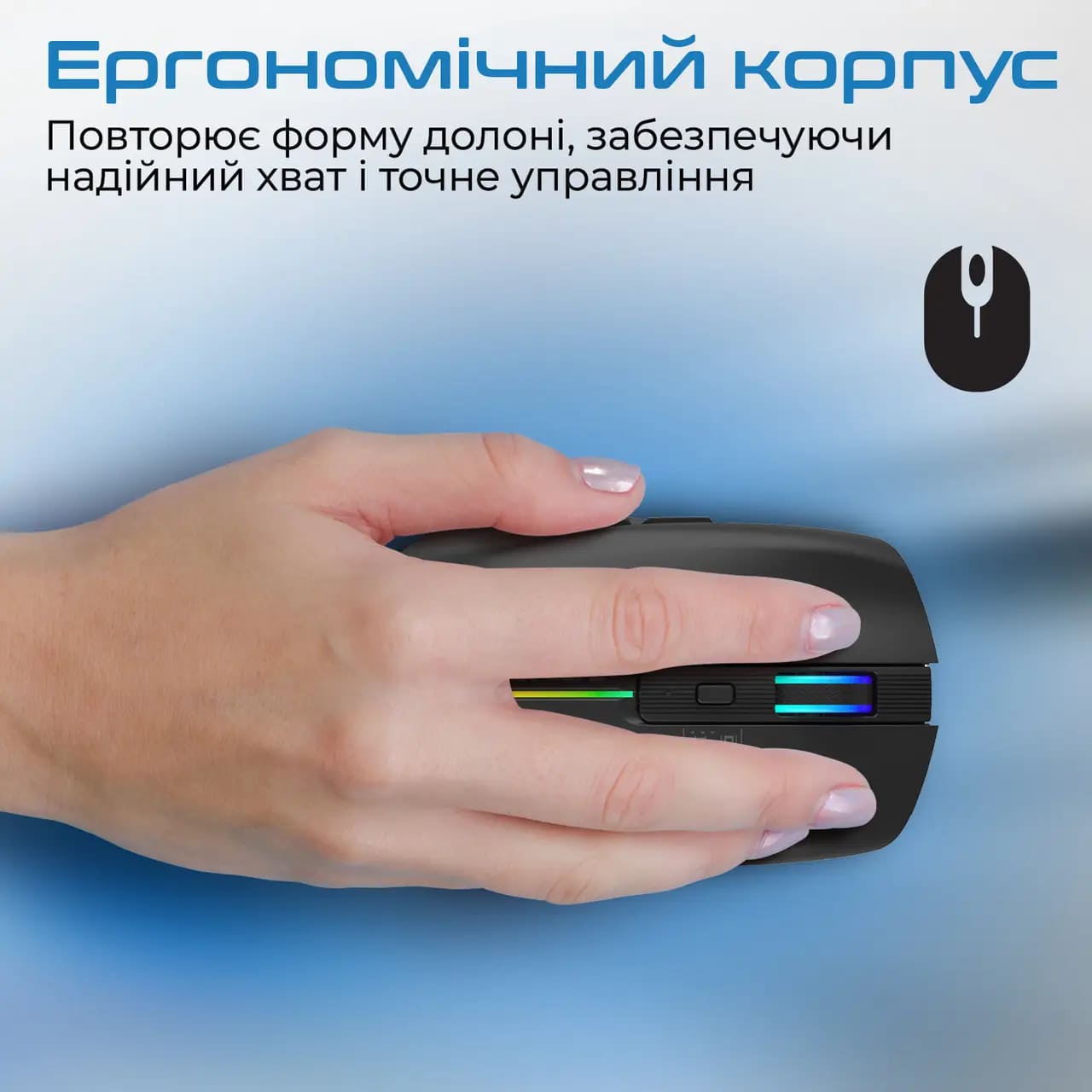 Компьютерная мыш Promate Kitt Wireless Black (kitt.black) фото №4