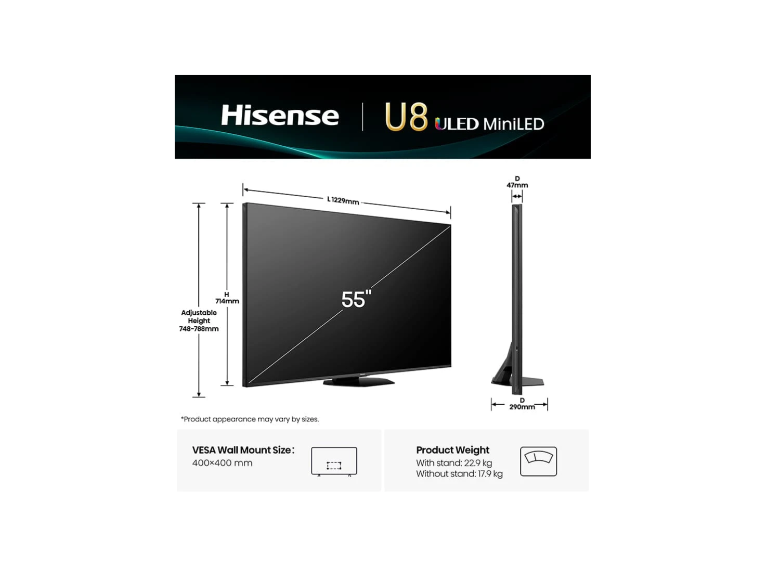 Телевізор Hisense 55U8Q фото №14
