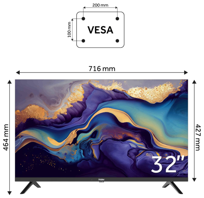 Телевизор Haier H32K801G фото №3
